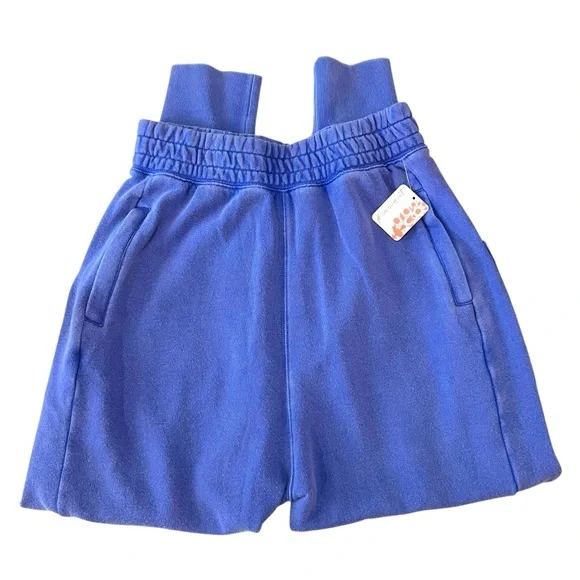 Free People Movement NWT June Bug Aquamarine Blue Slouch Sweatpants Women Small - Picture 11 of 16